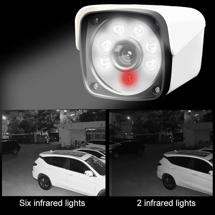 1500TVL CCTV DVR Surveillance System | 6 LED Array Bullet Camera | 3.6mm Lens | IP66 Weatherproof | Night Vision | White