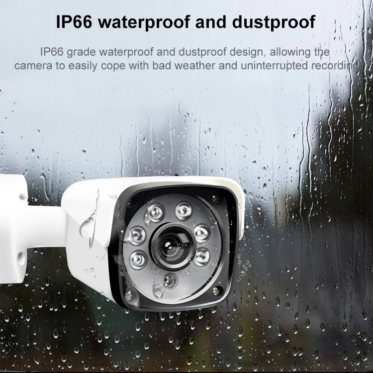 1500TVL CCTV DVR Surveillance System | 6 LED Array Bullet Camera | 3.6mm Lens | IP66 Weatherproof | Night Vision | White