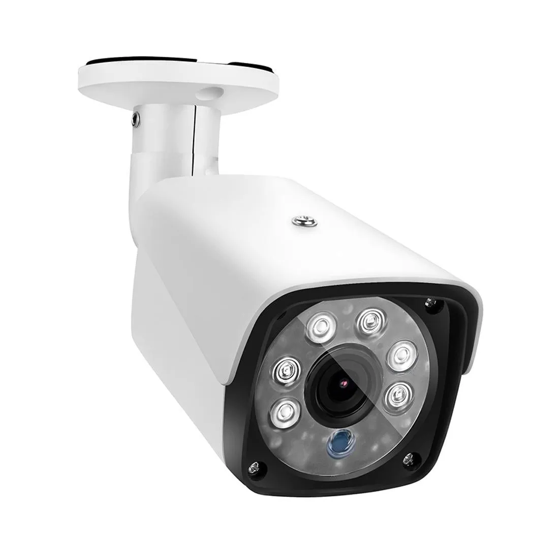 1500TVL CCTV DVR Surveillance System | 6 LED Array Bullet Camera | 3.6mm Lens | IP66 Weatherproof | Night Vision | White