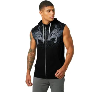 Geri & Freki Tattoo Viking Sleeveless Pullover & Zip Hoodie