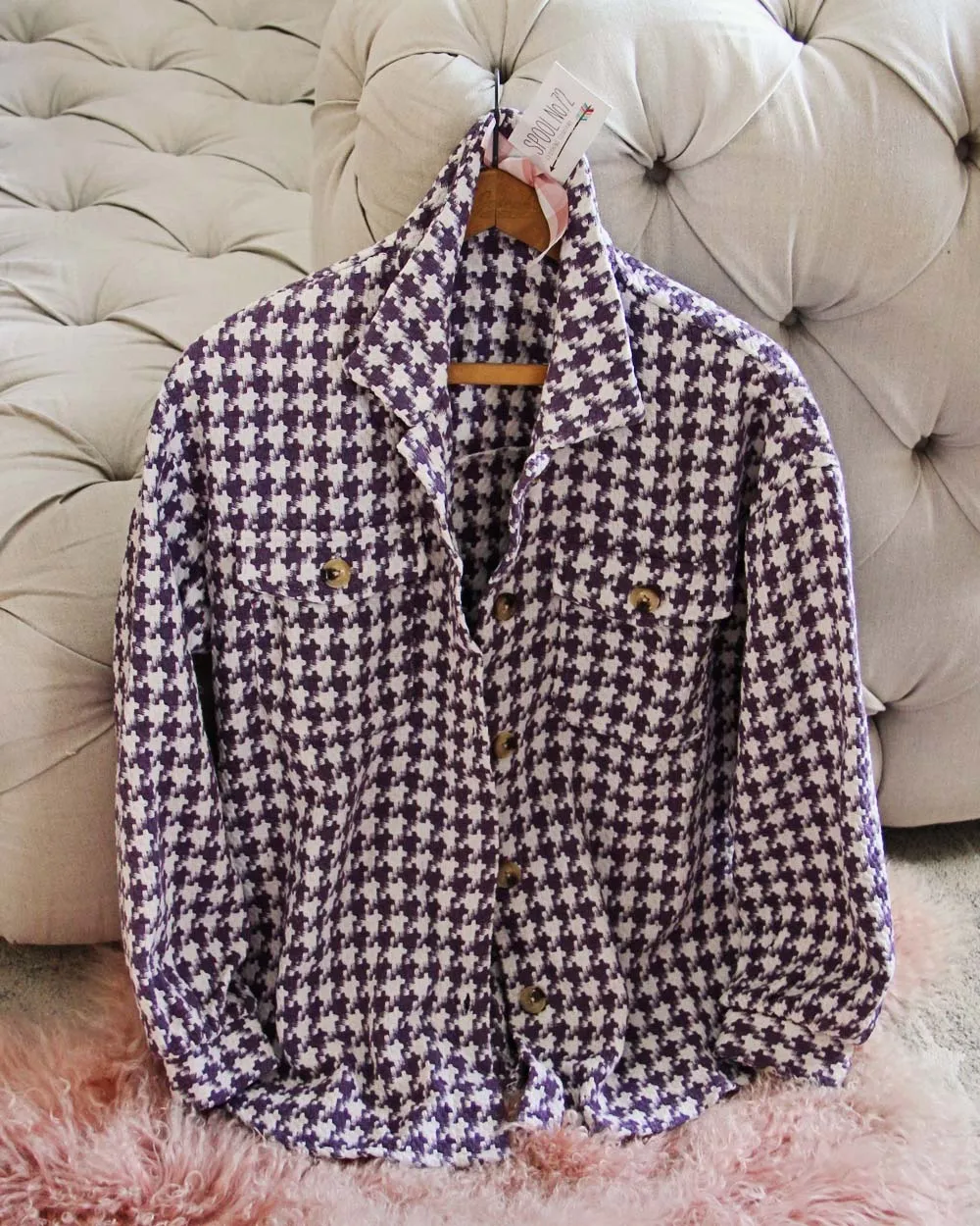 Houndstooth Sweet Shacket