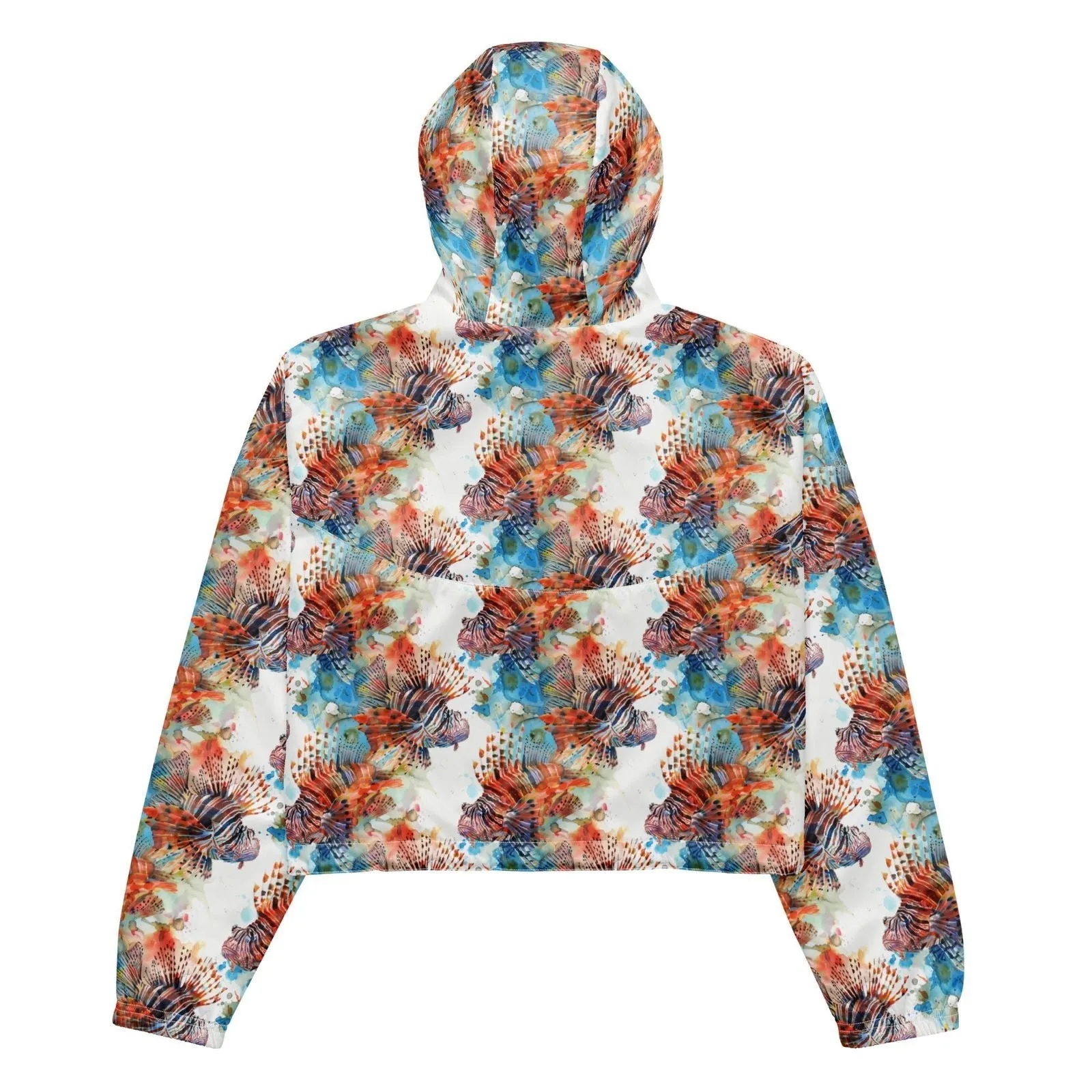 Invasive Lionfish Women’s cropped Windbreaker