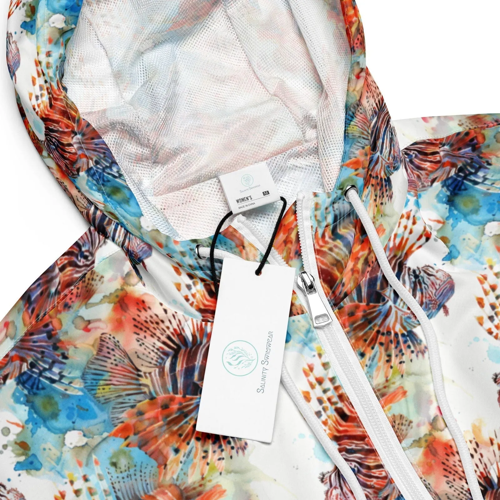 Invasive Lionfish Women’s cropped Windbreaker
