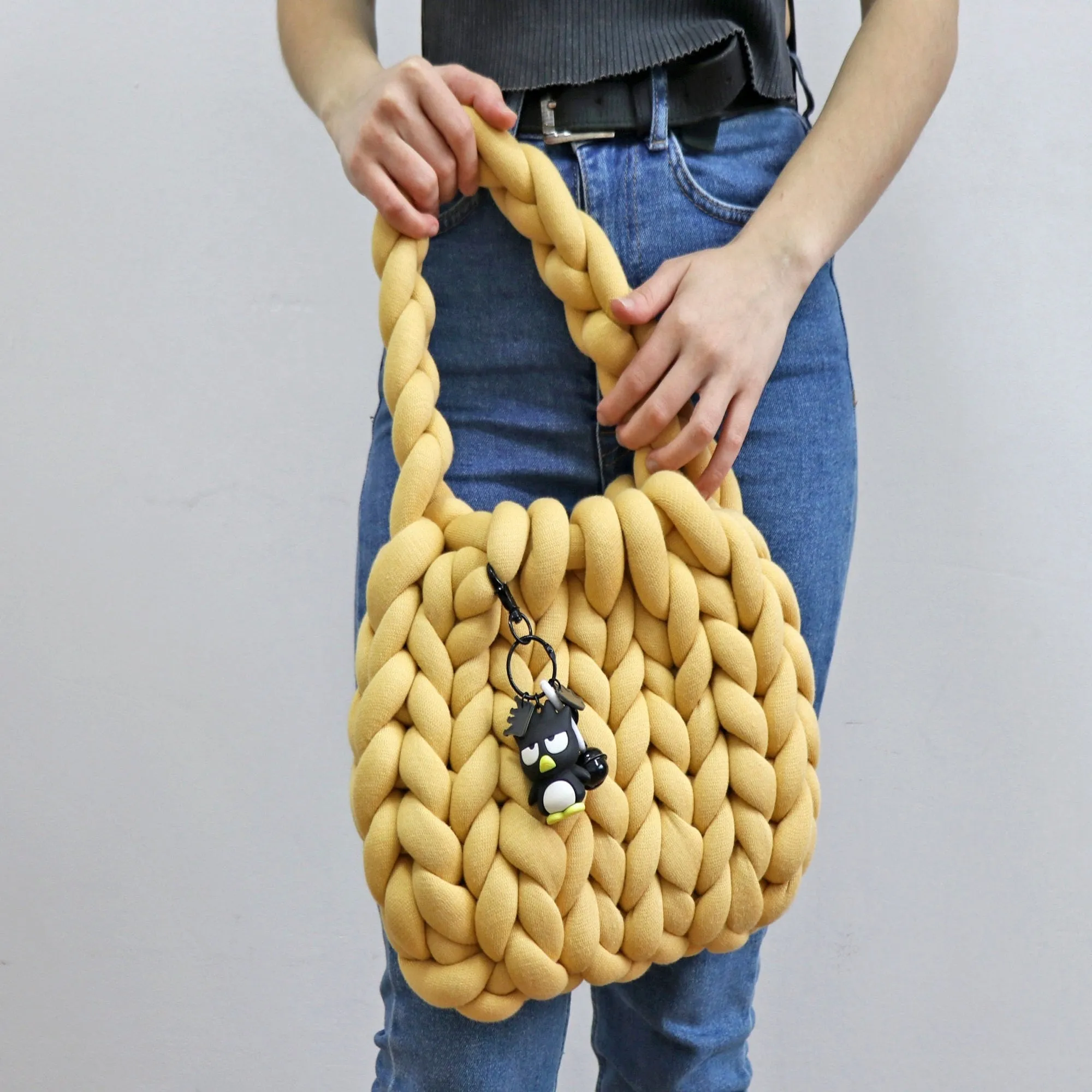 Knitting 10 Minutes Purse pattern, US standard terms, Skill level beginner