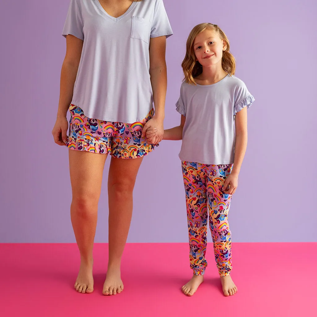 Lisa Frank Panda Painter French Terry Joggers