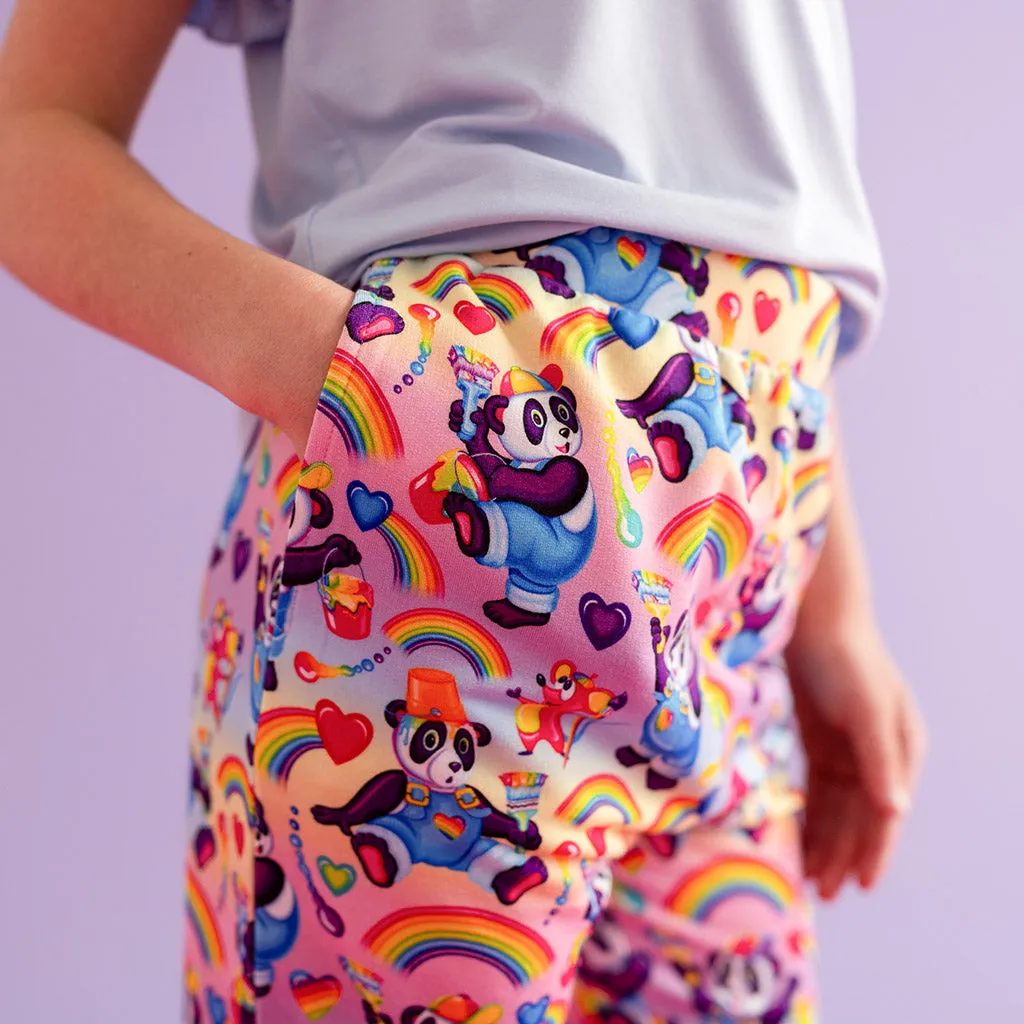 Lisa Frank Panda Painter French Terry Joggers