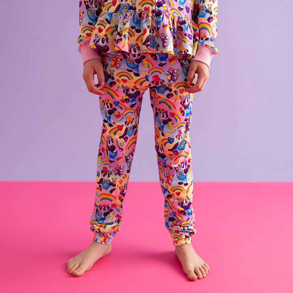 Lisa Frank Panda Painter French Terry Joggers