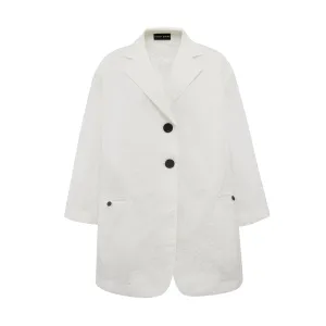 Oversize Crush Cotton Blazer