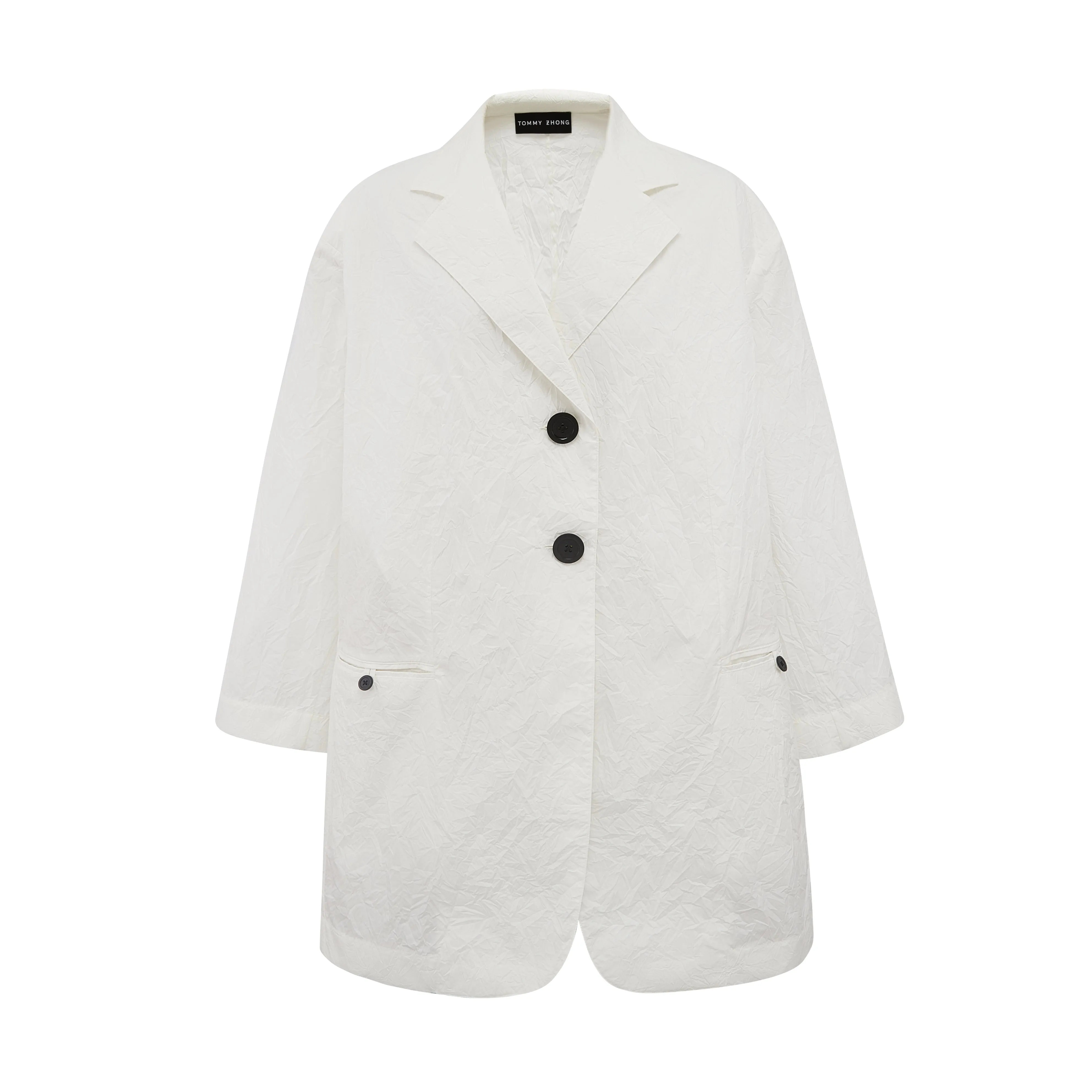 Oversize Crush Cotton Blazer
