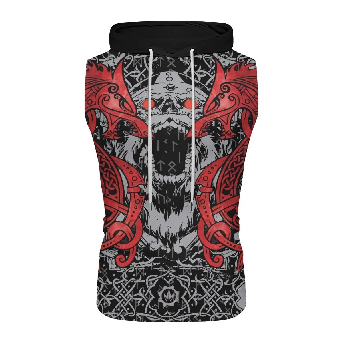 Rage Of Viking Berserker Sleeveless Pullover & Zip Hoodie
