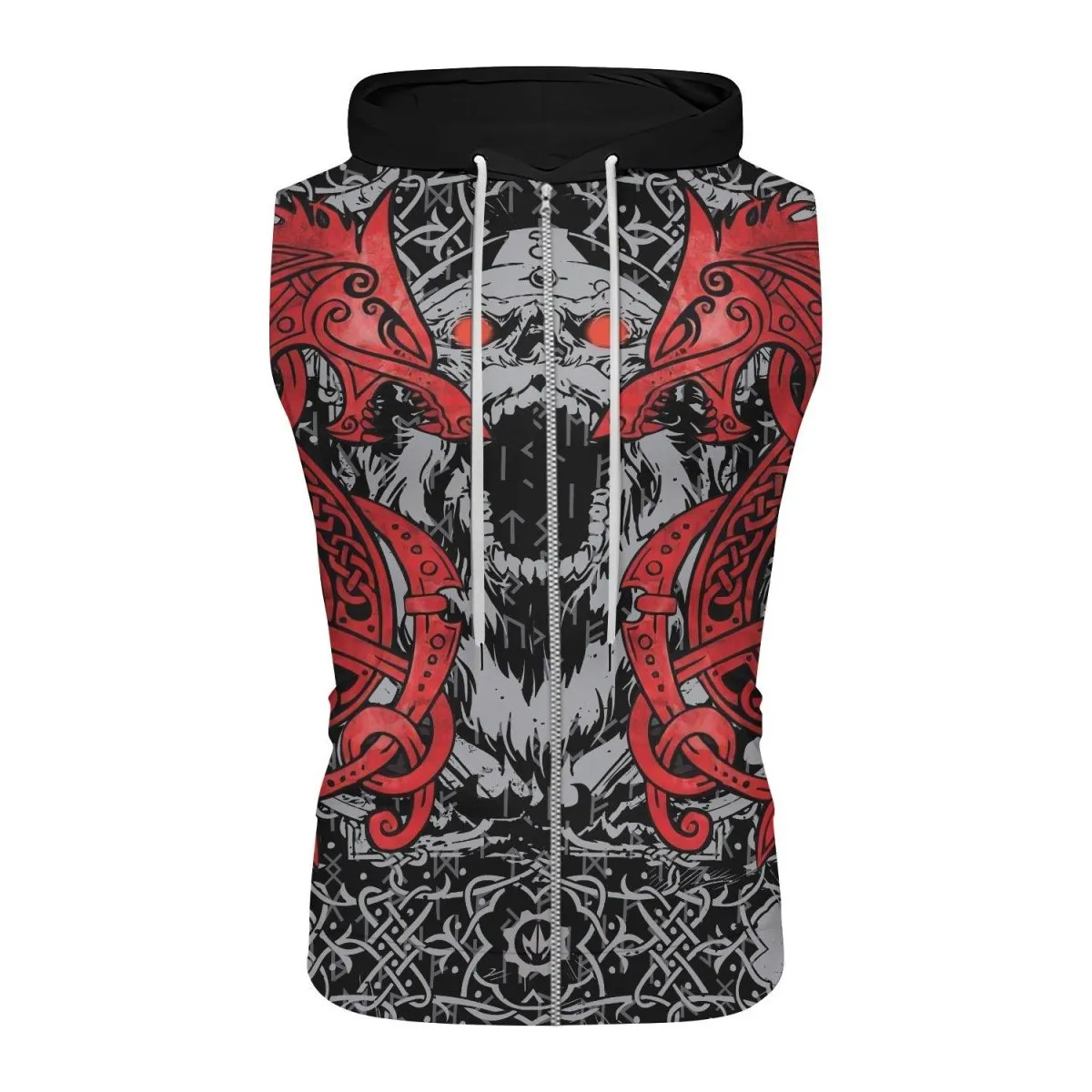 Rage Of Viking Berserker Sleeveless Pullover & Zip Hoodie