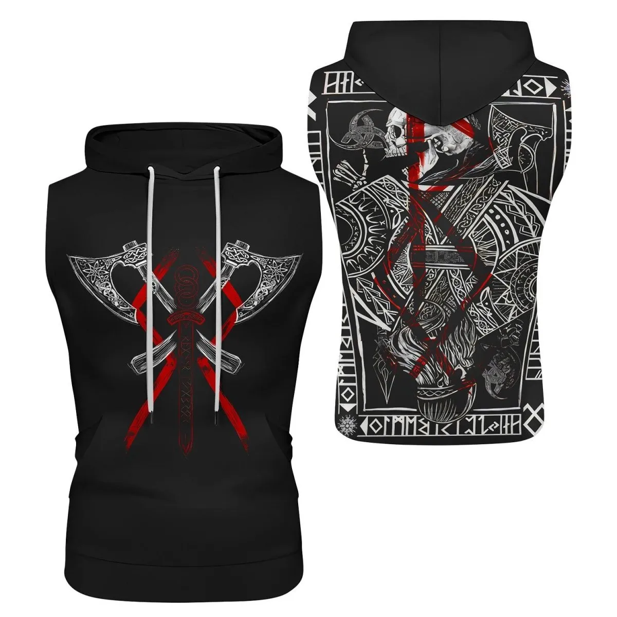 Ragnar Lothbrok Sleeveless Pullover & Zip Hoodie